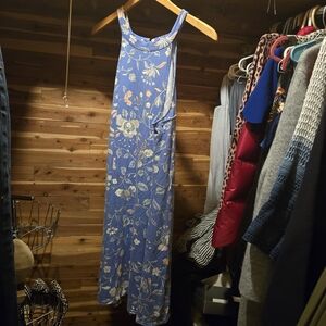 Floral Blue Maxi Dress